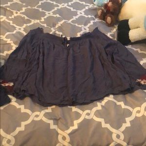 Off the shoulder shirt